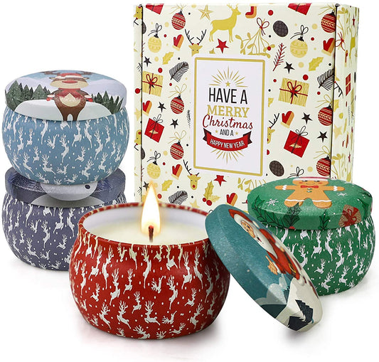 Yinuo Mirror Gifts for Women, 24 x 70 g Scented Candles Gift Set for Women, Soy Wax Aromatherapy Candles for Christmas, Birthday, Mother's Day, Valentine's Day, Bathroom, Yoga - Sayby’s