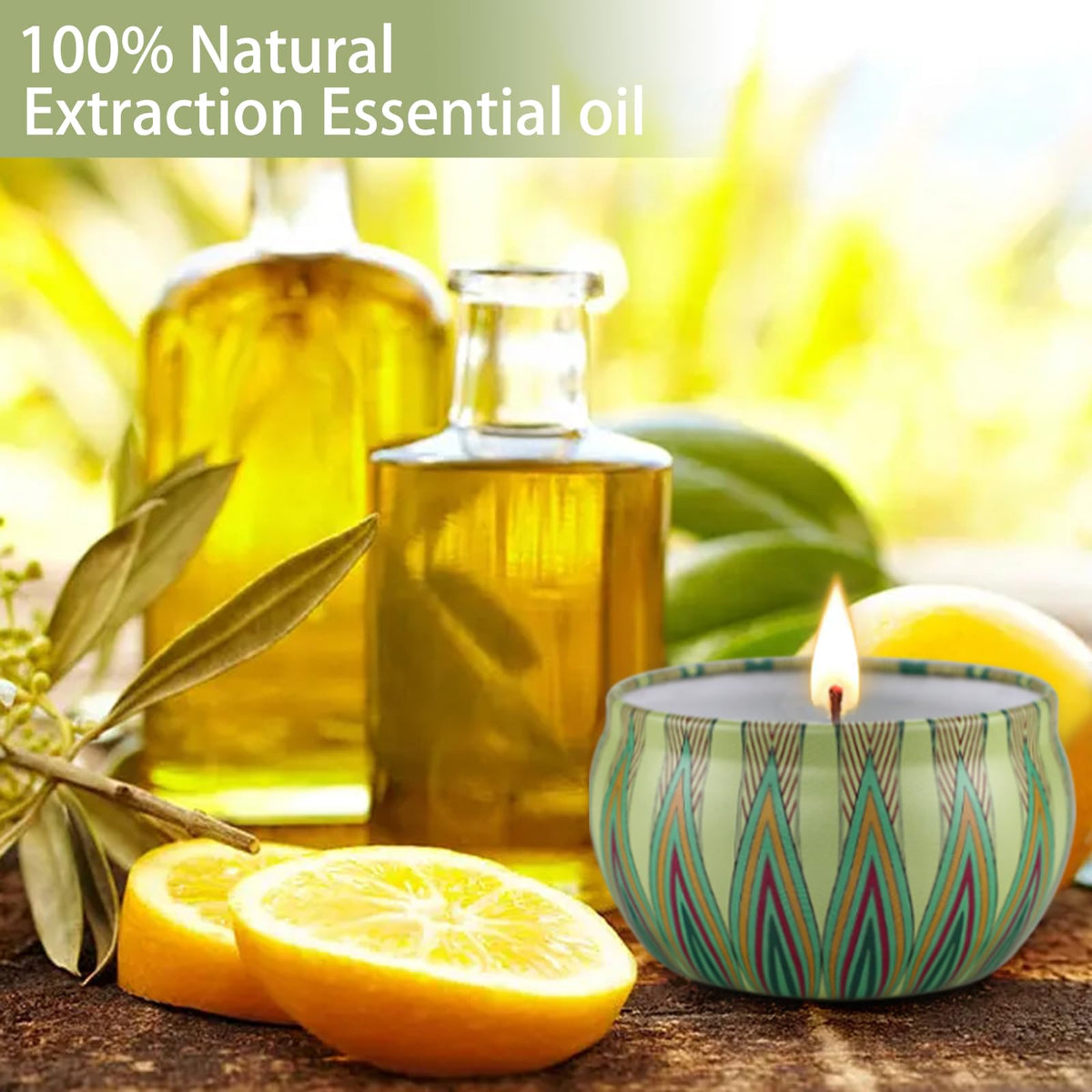 Yinuo Mirror Gifts for Women, 24 x 70 g Scented Candles Gift Set for Women, Soy Wax Aromatherapy Candles for Christmas, Birthday, Mother's Day, Valentine's Day, Bathroom, Yoga - Sayby’s