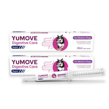 YuMOVE Digestive Care Rapid, Dog Pre and Probiotic Paste for Gut Health, Digestive Supplements with Fast-Acting Ingredients for Medium Dogs, 30ml - Sayby’s