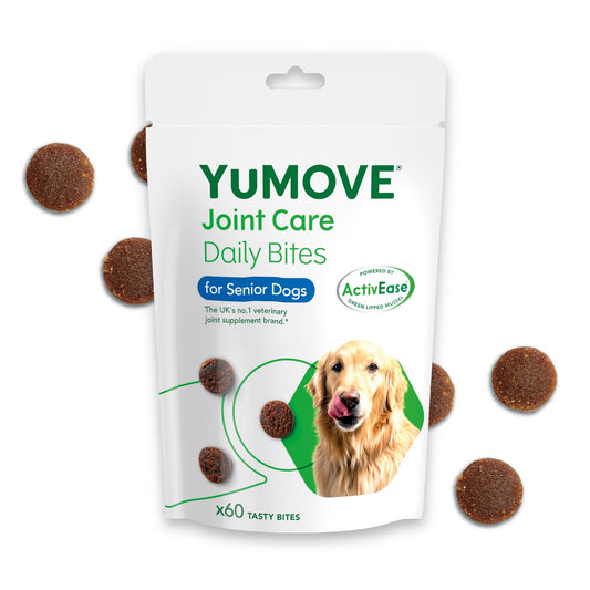 YuMOVE Max Strength Joint Supplement for Senior Dogs, Essential Dog Hip and Joint Aid for Senior Dogs with Glucosamine, Chondroitin, Green Lipped Mussel, Aged 8+, 60 Chews - Sayby’s